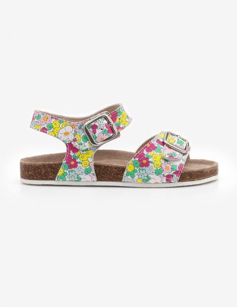 Leather Sandals - Knockout Pink Vintage Floral Leather Sandals - Knockout Pink Vintage Floral