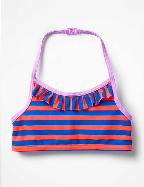 Pretty Bikini Top - Blue/Neon Grapefruit Orange Pretty Bikini Top - Blue/Neon Grapefruit Orange