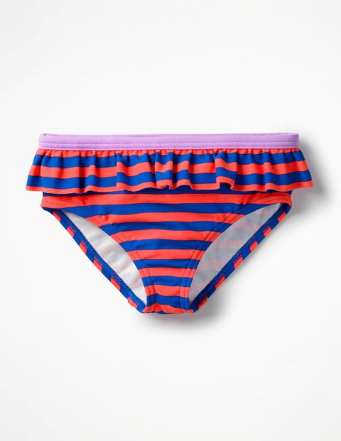 Pretty Bikini Bottoms - Blue/Neon Grapefruit Orange Pretty Bikini Bottoms - Blue/Neon Grapefruit Orange