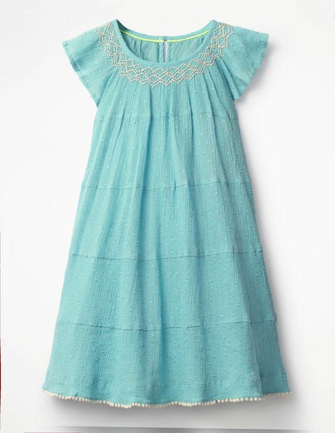 Twirly Smock Dress - Camper Blue Twirly Smock Dress - Camper Blue