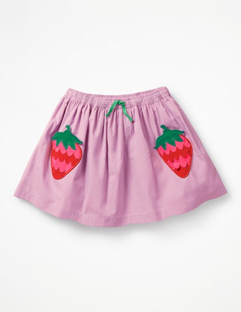 Novelty Pocket Skirt - Cypher Purple Strawberries Novelty Pocket Skirt - Cypher Purple Strawberries