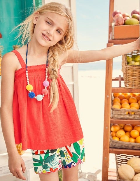 Floaty Strappy Top - Melon Crush Orange Floaty Strappy Top - Melon Crush Orange
