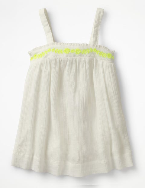 Floaty Strappy Top - White Floaty Strappy Top - White