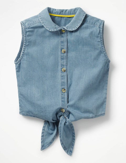Tie-Front Top - Chambray Tie-Front Top - Chambray