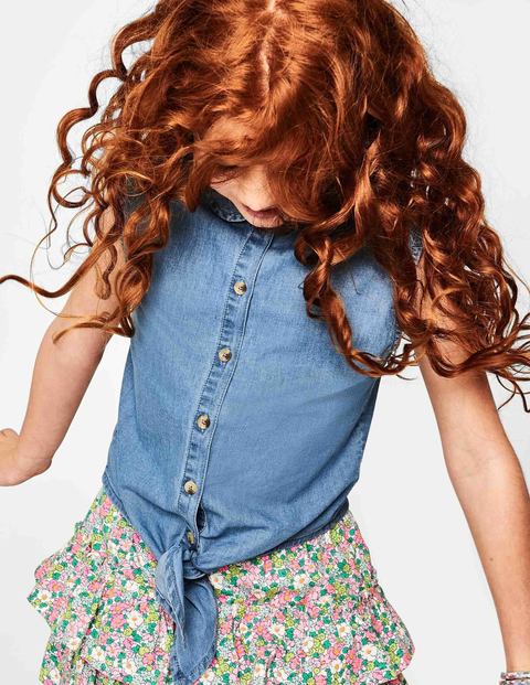 Tie-Front Top - Chambray Tie-Front Top - Chambray