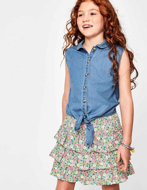 Tie-Front Top - Chambray Tie-Front Top - Chambray