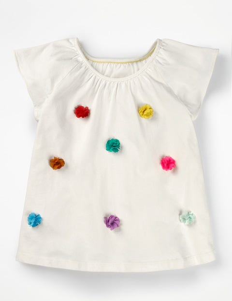 Fluttery Flower Top - Ivory Fluttery Flower Top - Ivory