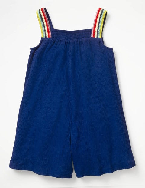 Crochet Crinkle Playsuit - Orion Blue Crochet Crinkle Playsuit - Orion Blue