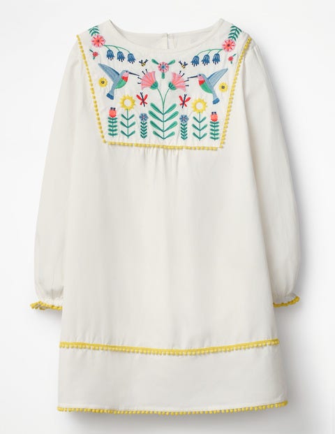 Pretty Embroidered Kaftan - Ecru Pretty Embroidered Kaftan - Ecru
