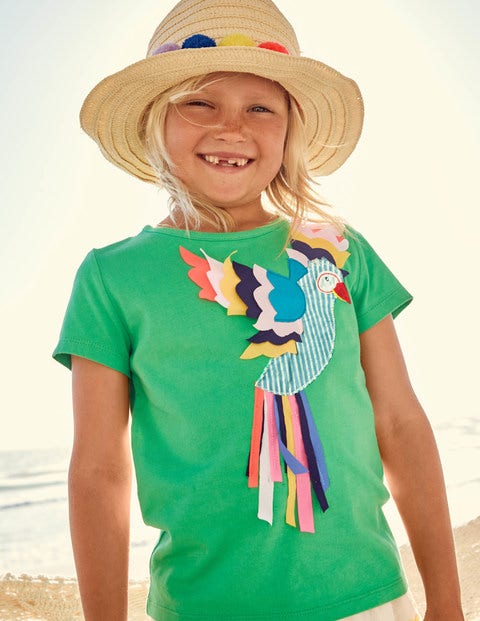 Tropical Animal T-Shirt - Peppermint Green Parrot Tropical Animal T-Shirt - Peppermint Green Parrot