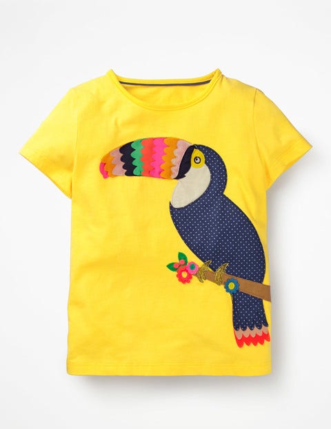 Fluttery Animal T-Shirt - Sunshine Yellow Toucan Fluttery Animal T-Shirt - Sunshine Yellow Toucan
