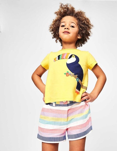 Fluttery Animal T-Shirt - Sunshine Yellow Toucan Fluttery Animal T-Shirt - Sunshine Yellow Toucan