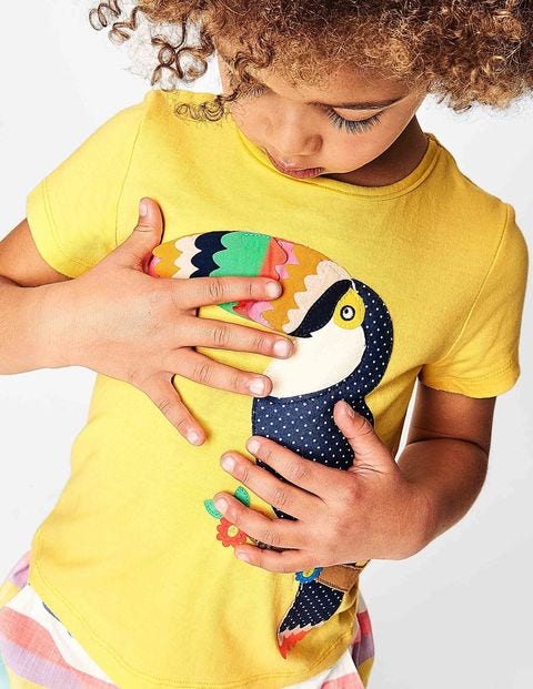 Fluttery Animal T-Shirt - Sunshine Yellow Toucan Fluttery Animal T-Shirt - Sunshine Yellow Toucan