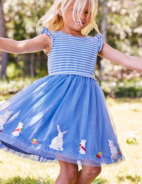 Sparkly Easter Dress - Penzance Blue Sparkly Easter Dress - Penzance Blue