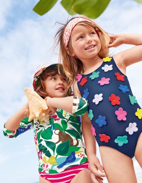 Printed Surf Set - Ecru Jungle Jumble Printed Surf Set - Ecru Jungle Jumble