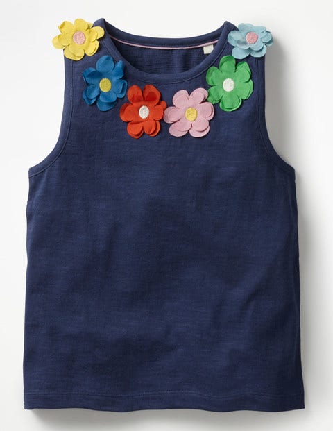 Flower Power Tank - Starboard Blue Flower Power Tank - Starboard Blue