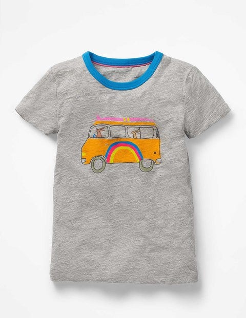 Cooles Sommerliches T-Shirt - Grau Meliert Cooles Sommerliches T-Shirt - Grau Meliert