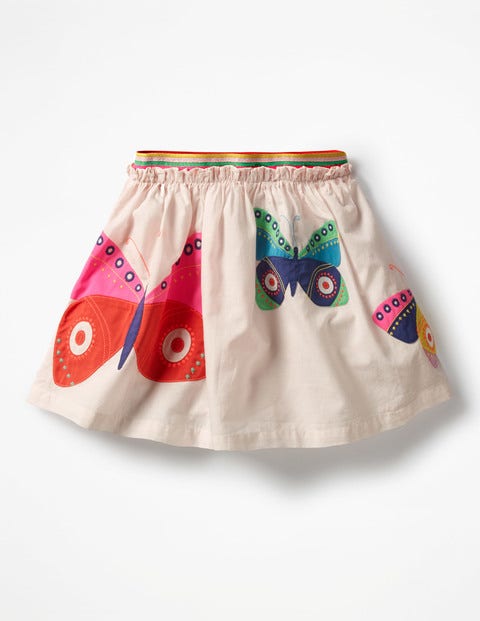 Fun Appliqué Skirt - Pink Mist Butterflies Fun Appliqué Skirt - Pink Mist Butterflies
