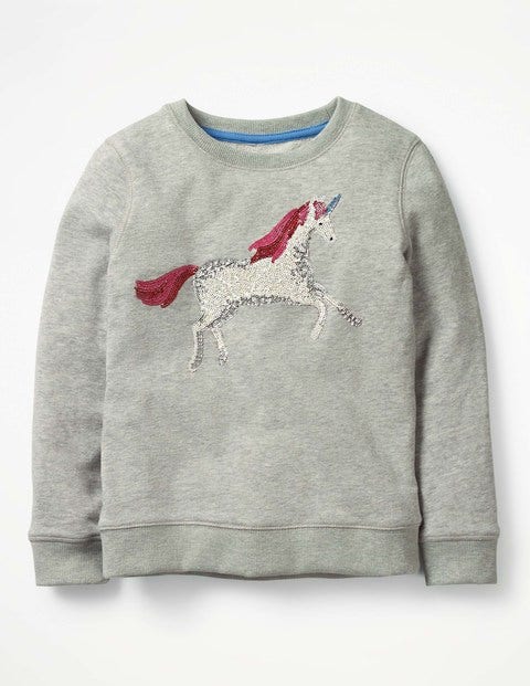 Unicorn Sweatshirt - Grey Marl Unicorn Sweatshirt - Grey Marl