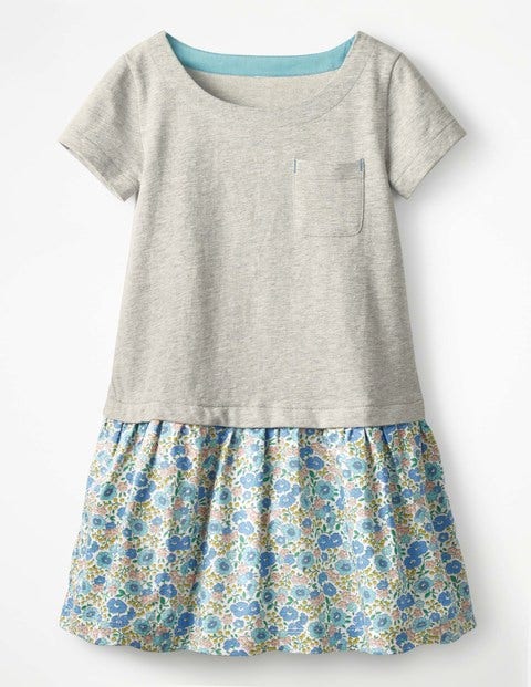 Eva Dress - Celest Blue Flowerbed Eva Dress - Celest Blue Flowerbed