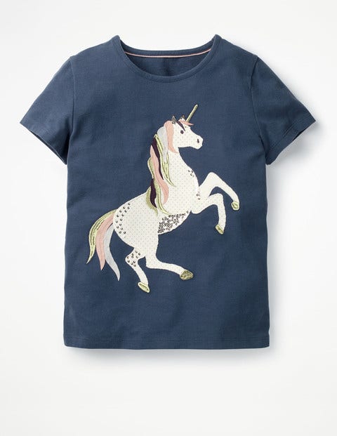 Unicorn Sequin T-Shirt - Starboard Blue Unicorn Unicorn Sequin T-Shirt - Starboard Blue Unicorn