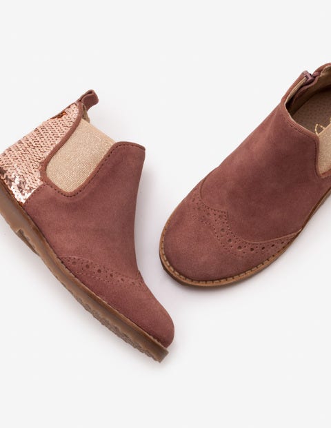 Chelsea-Boots aus Leder - Nerz Chelsea-Boots aus Leder - Nerz