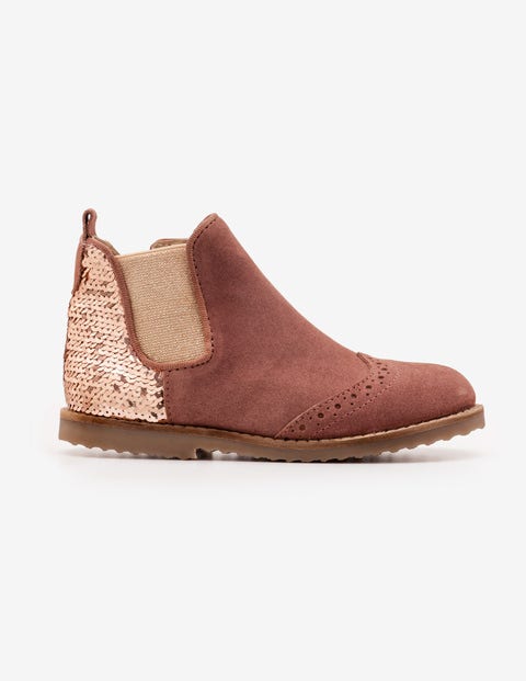 Chelsea-Boots aus Leder - Nerz Chelsea-Boots aus Leder - Nerz