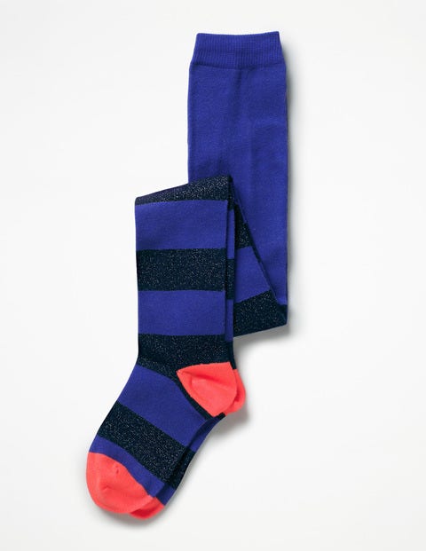 Patterned Tights - Cobalt Blue/Navy Lurex Patterned Tights - Cobalt Blue/Navy Lurex