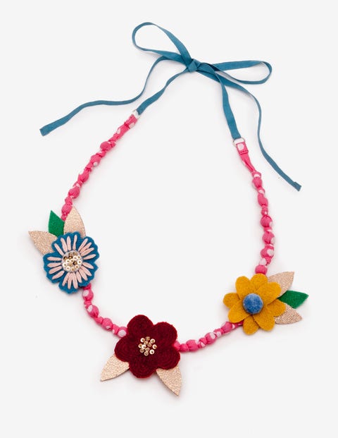 Fabric Necklace - Ecru Vintage Bloom Fabric Necklace - Ecru Vintage Bloom