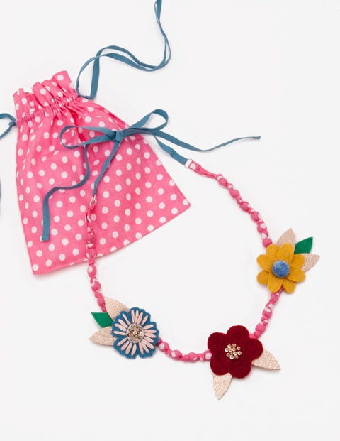Fabric Necklace - Ecru Vintage Bloom Fabric Necklace - Ecru Vintage Bloom
