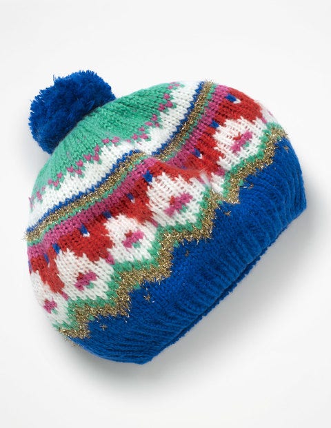 Fair Isle Beret - Cobalt Blue Fair Isle Beret - Cobalt Blue