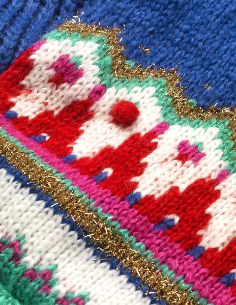 Fair Isle Scarf - Cobalt Blue Fair Isle Scarf - Cobalt Blue