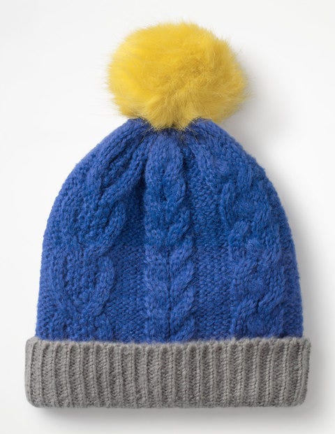 Cable Beanie Hat - Cobalt Blue Cable Beanie Hat - Cobalt Blue