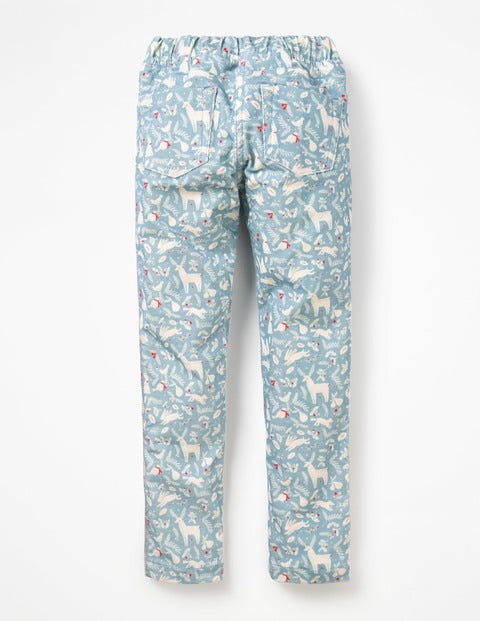 Cord Leggings - Boathouse Blue Woodblock Cord Leggings - Boathouse Blue Woodblock