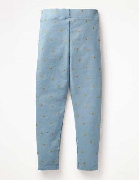 Fun Cosy Leggings - Boathouse Blue Gold Spot Fun Cosy Leggings - Boathouse Blue Gold Spot