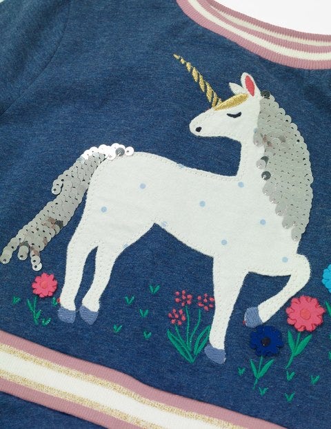 Colour-Change Sequin Dress - School Navy Unicorn Colour-Change Sequin Dress - School Navy Unicorn