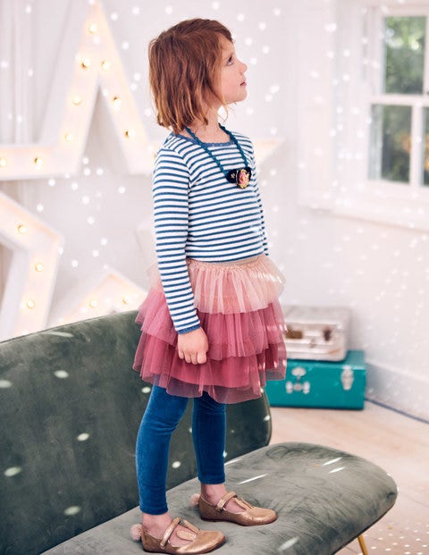Tiered Tulle Skirt - Rose Pink Tiered Tulle Skirt - Rose Pink