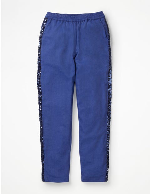 Sparkle Detail Woven Trousers - Cobalt Blue Sparkle Detail Woven Trousers - Cobalt Blue