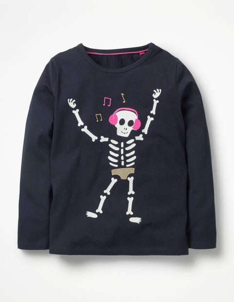 Boo-Gie Nights T-Shirt - Navy Skeleton Boo-Gie Nights T-Shirt - Navy Skeleton