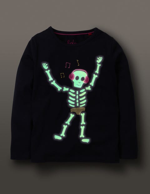 Boo-Gie Nights T-Shirt - Navy Skeleton Boo-Gie Nights T-Shirt - Navy Skeleton