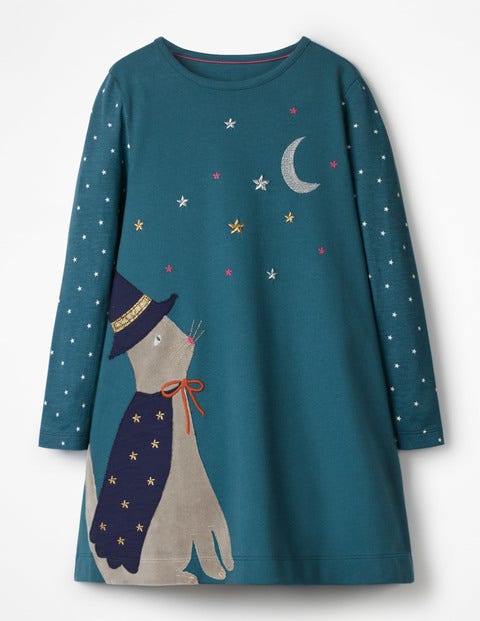 Pet Appliqué Dress - Drummer Blue Cat Pet Appliqué Dress - Drummer Blue Cat
