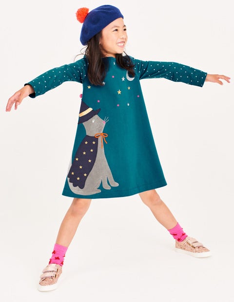 Pet Appliqué Dress - Drummer Blue Cat Pet Appliqué Dress - Drummer Blue Cat