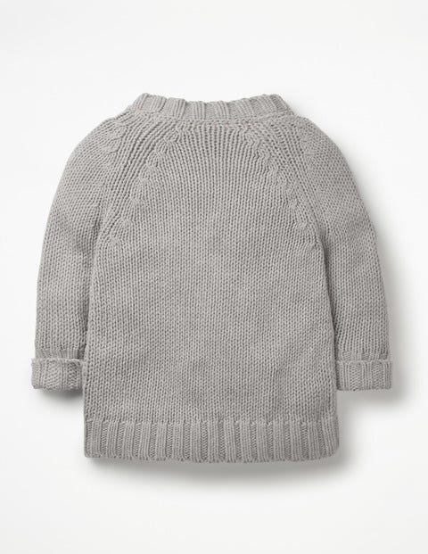 Pompom Sweater - Grey Marl Pompom Sweater - Grey Marl