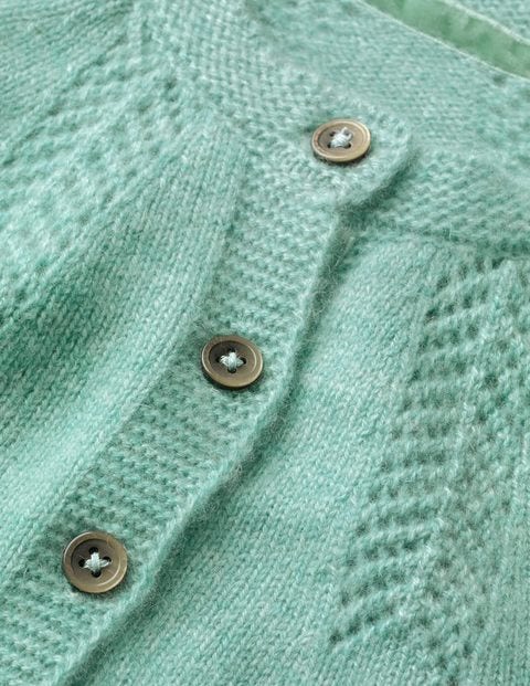 Cashmere Cardigan - Aquamarine Blue Marl Cashmere Cardigan - Aquamarine Blue Marl