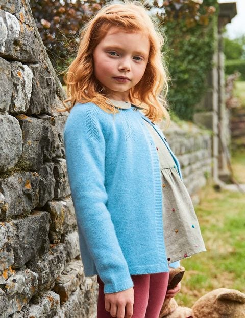 Cashmere Cardigan - Aquamarine Blue Marl Cashmere Cardigan - Aquamarine Blue Marl
