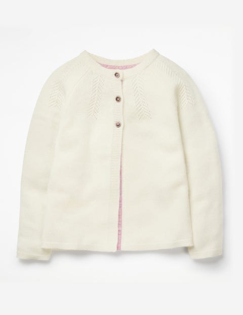 Cashmere Cardigan - Ecru Marl Cashmere Cardigan - Ecru Marl