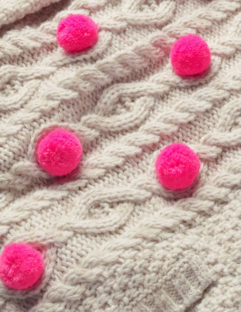 Cosy Knitted Hoodie - Ecru Marl Cosy Knitted Hoodie - Ecru Marl