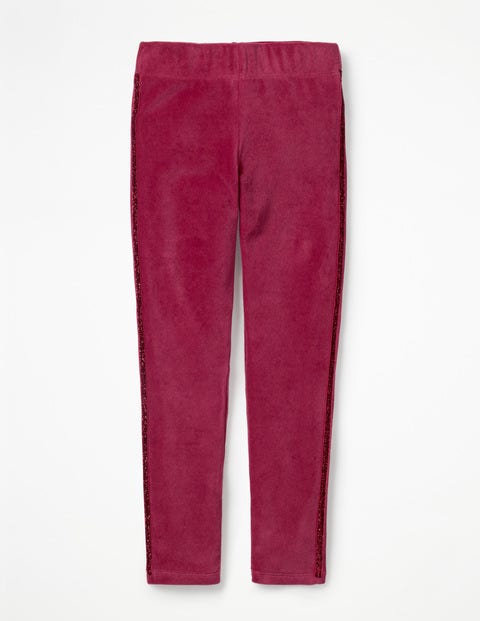 Embellished Velvet Leggings - Bramble Red Embellished Velvet Leggings - Bramble Red