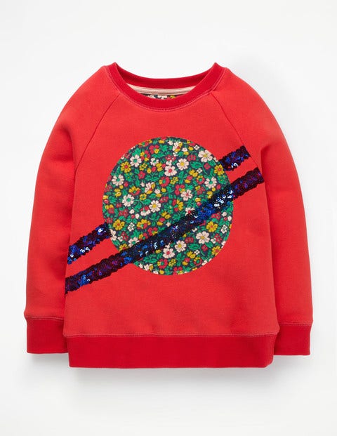 Fun Novelty Sweatshirt - Poppy Red Planet Fun Novelty Sweatshirt - Poppy Red Planet