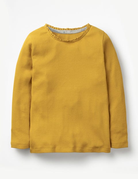 Pretty Rib T-Shirt - Golden Glow Yellow Pretty Rib T-Shirt - Golden Glow Yellow